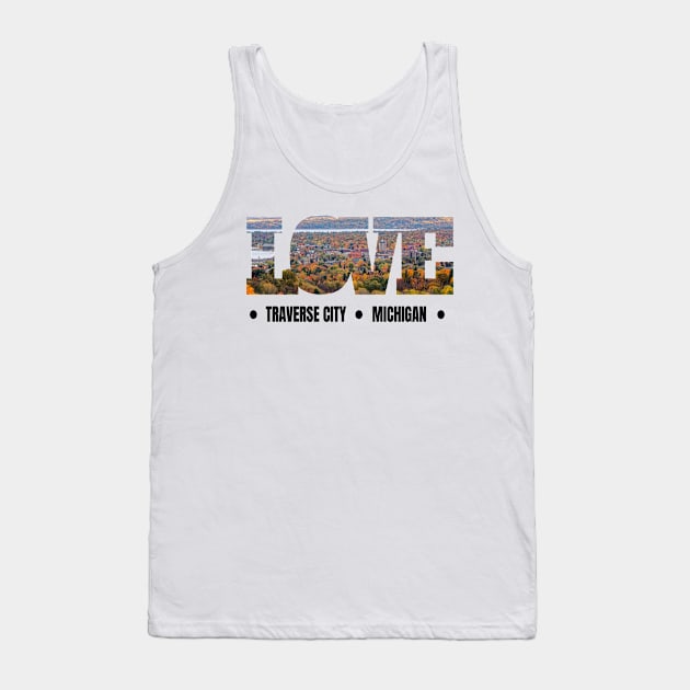 Traverse City Michigan Love for the Midwest Tank Top by Hopscotch Shop Gifts